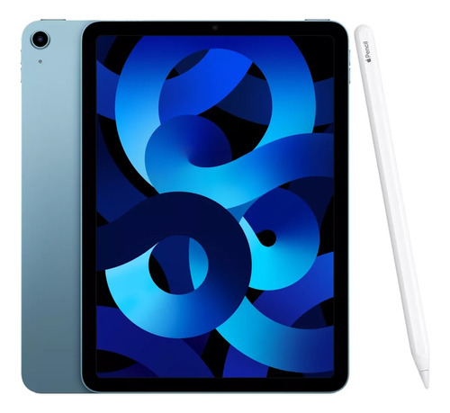 Apple iPad Air 5ª Geração Wifi 256gb M1 Azul + Pencil 2 