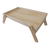 Bandeja De Cama Madera Desayuno Patas Plegables 44x27