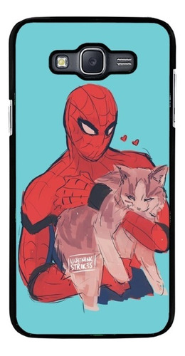 Funda Protector Rudo Para Samsung Galaxy Spiderman Marvel 03