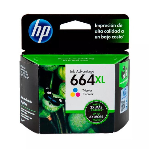 Cartucho Original Hp 664xl Tricolor 3775 3785 2135 4535 4675