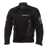 Campera Moto Cordura Nine To One 4s Negro Solo En Mg Bikes