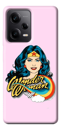 Funda Logo Wonder Woman Raimbow Arcoiris Para iPhone Samsung