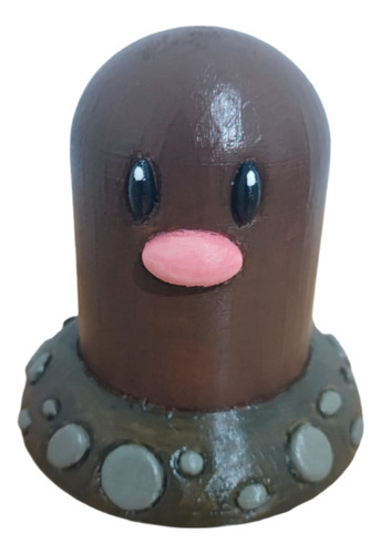 Figura Pokemon Diglett Impresa 3d Pintada A Mano 10cm