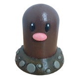 Figura Pokemon Diglett Impresa 3d Pintada A Mano 10cm