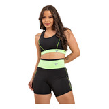 Conjunto Academia Feminino Fitness (top E Short) Ciclista