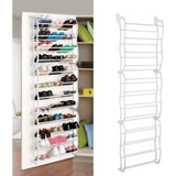 Sapateira De Porta Metal 36 Pares Vertical Organizador