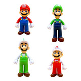 4pcs Super Mario Figura Modelo Juguete Regalo Para Niños A