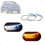 Kit Fitas Led Drl Farol + Seta 12v 60cm Ecosport 2020 2021