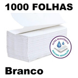 Papel Toalha Interfolhado Branco Para Secar As Mãos Banheiro 1,000 Folhas