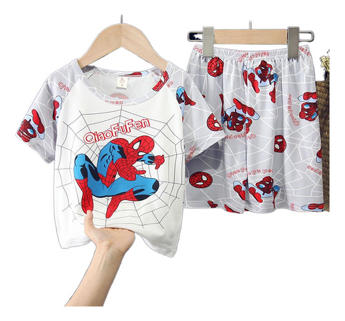 Conjunto De Pijama De Manga Corta Summer Pok Mon Para Niños