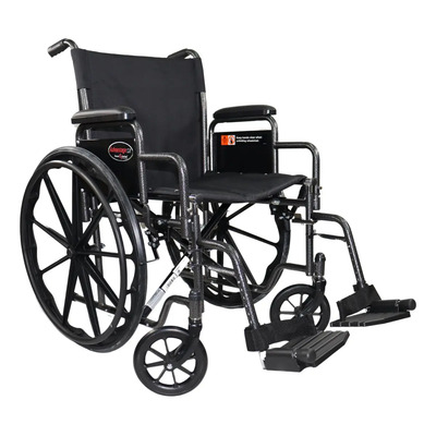 Silla De Ruedas Manual Everest & Jennings Advantage Lx Plegable Acero Gris Jaspeado