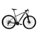 Bicicleta Aro 29 Ksw Xlt Aluminio 21v Cambios Index Cor Cinza/preto Tamanho Do Quadro 17