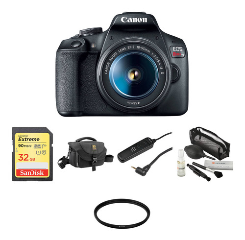 Canon Eos Rebel T7 Dslr Camara Con 18-55mm Lens Basic Kit