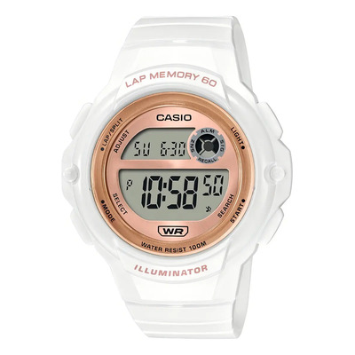 Reloj Casio Dama Lws-1200h-7a2v, 60 Laps, Luz, W.r. 100m, Al | Envío gratis