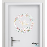 Vinilos Decorativos Frases  Sweet Home Hogar Flores 