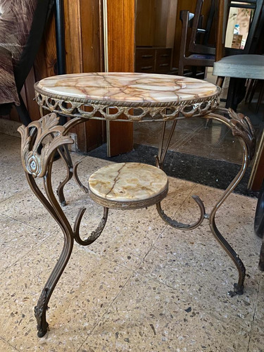 Mesa De Mármol Con Patas De Bronce,retiro Por Mataderos 