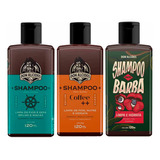 Kit 3x Shampoo Para Barba Calico Coffee Guaraná Don Alcides