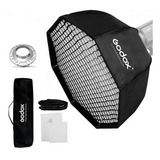 Softbox Octabox Bowens 120cm Godox Para Flash Tocha Com Grid