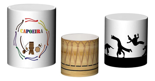 Trio De Capas De Cilindro 3d - Berimbau Capoeira 26