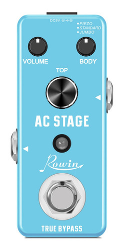 Pedal De Efectos Rowin Lef-320 Para Guitarra Acústica Analóg