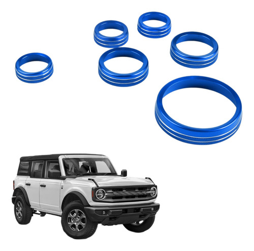 6 Pcs. Para Perillas De Tablero Para Ford Bronco 2021/24_a 