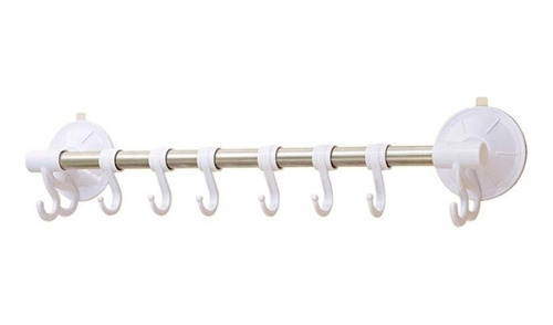 Perchero 40cm Barral Inox Towel Rack 8 Ganchos Zona Obelisco