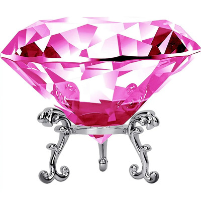 Diamante Decorativo Adwikoso Color Rosa, De Cristal