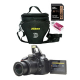 Nikon D5300 + 18-55mm + 64gb +leitor +bolsa Só 4.700 Cliques