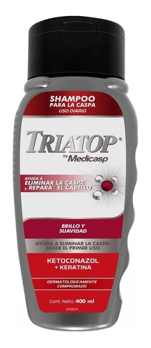 Triatop Shampoo Reparación Con Ketoconazol Y Keratina 400ml