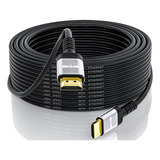 Gio Cable Hdmi 3 Metros 4k Blindado Uso Rudo De Alta Calidad