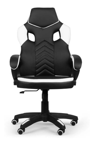 Silla De Escritorio Onof Sg-5604 Gamer Ergonómica  Negra Y Blanca