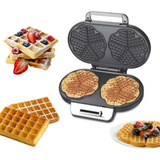 Fabricante De Waffles 1200w, Placas Antiadherentes Fáciles D