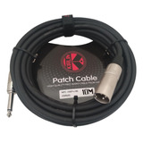 Cable Xlr-plug 6,3mm De 10 Mt Kirlin Mpc-281pn/bk 10m