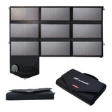 Cargador Solar Plegable De 60w C/ Adaptador Bateria Portatil