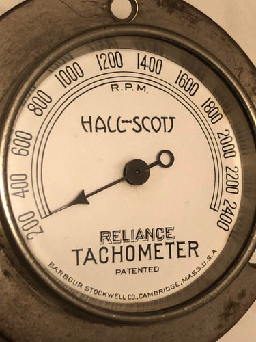 Reloj Tacómetro Reliance Hall_scott Mecánico 1920