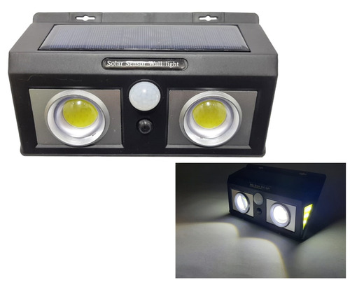 Foco Solar Led Con Sensor Movimiento 2 Cob 