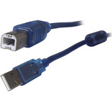 Cable Usb A/b 10 Metros De Impresora Scanner Modem Filtro Color Azul