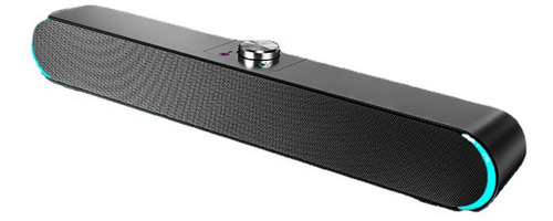 Bocina Bluetooth Portátil Barra De Sonido Luz Rgb Usb Tv Pc