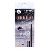 Lyra Graduate Grafito Set X 12 Lapices Caja Carton