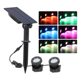 Luz Solar Rgb For Exteriores Ip65 For Césped Y Piscina 2