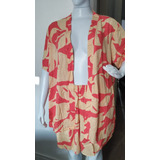 Conjunto Shorts + Kimono Feminino Praia Plus Size Gg G1g2g3 