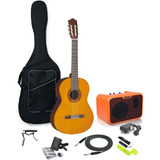 Kit Guitarra Electroacustica Yamaha Cx40 + Amplificador Estu