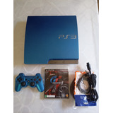 Sony Playstation 3 Slim Cech-3000b Cor Splash Blue