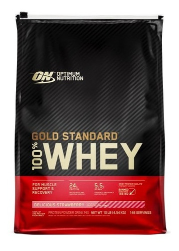 Proteina On Gold Standard 100% Whey 10 Lb Todos Los Sabores