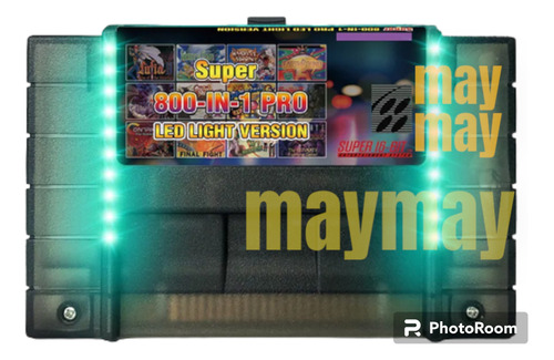 Cartucho Multijuegos Led Super Snes Mario Sunset Donkey Guns