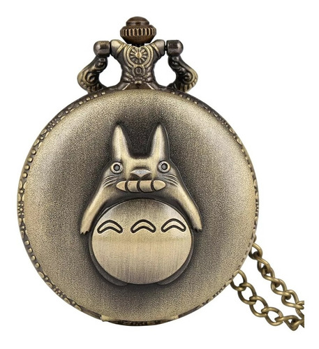 Reloj De Bolsillo Totoro Con Cadena Collar Anime