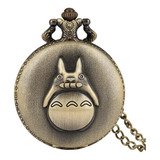 Reloj De Bolsillo Totoro Con Cadena Collar Anime