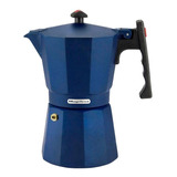 Cafetera Tetera Italiana Magefesa Colombia 6 Tazas Azul