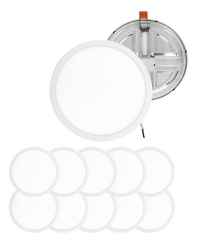 Lampara Luminaria Luz 18w Ajustable 175mm Diametro 10 Piezas