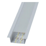 Kit Perfil Embutir 3m 50x20 + Fita 240 Leds Dupla + Fonte Cor Da Luz Perfil Branco 4000k - Branco Neutro